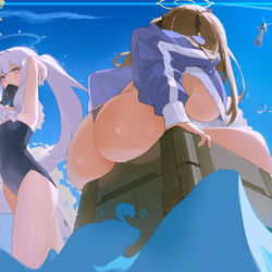 This is a pixiv picture whose title is おしり.