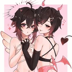 This is a pixiv picture whose title is ^0w0^ (Pixiv request).