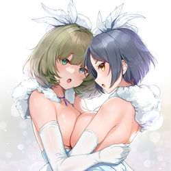 This is a pixiv picture whose title is 【412+】　「ふたりで営業ですか？」.