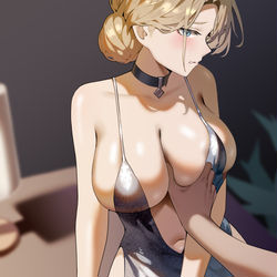 This is a pixiv picture whose title is 亲密接触.