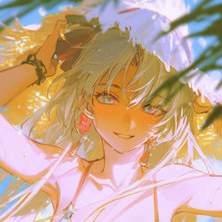 This is a pixiv picture whose title is 夏日潮声（柯莱塔泳装集）.