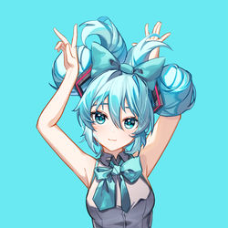 This is a pixiv picture whose title is miku&cinnamoroll.