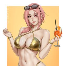 This is a pixiv picture whose title is Chloe Gold - OC.