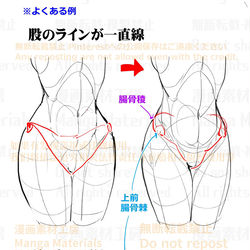 This is a pixiv picture whose title is 個人メモ：股のライン.