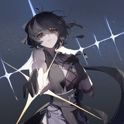 This is a pixiv picture whose title is 漂泊者.