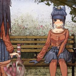 This is a pixiv picture whose title is ？在往哪坐呢。.
