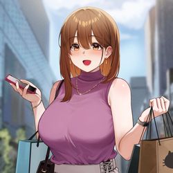 This is a pixiv picture whose title is 近くにオシャレなカフェあるんだって！行ってみない？.