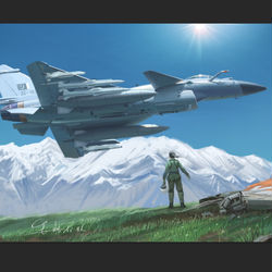 This is a pixiv picture whose title is 印度飞行员女士在克什米尔所见.