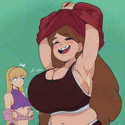 This is a pixiv picture whose title is Gravity falls Workout 1-4.