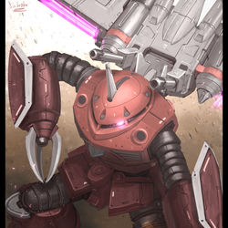 This is a pixiv picture whose title is ズゴック（seed）.