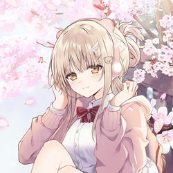 This is a pixiv picture whose title is お隣の天使様にいつの間にか駄目人間にされていた件.