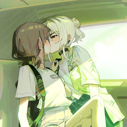 This is a pixiv picture whose title is hug58/100.