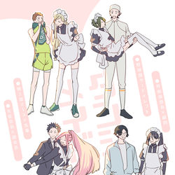 This is a pixiv picture whose title is ダンシメイド.