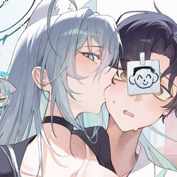 This is a pixiv picture whose title is 🐺Bite.