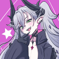 This is a pixiv picture whose title is 死んでしまえ☆.