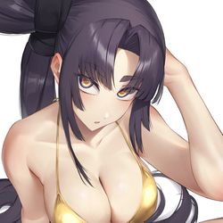 This is a pixiv picture whose title is 金ビキニ景清.