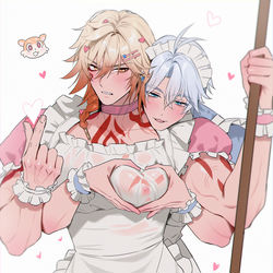 This is a pixiv picture whose title is Maid Phaidei.
