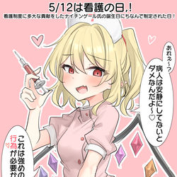 This is a pixiv picture whose title is 5/12は看護の日！.