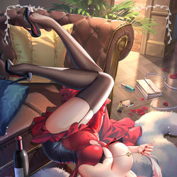 This is a pixiv picture whose title is 醉の夜.