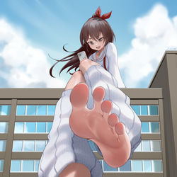 This is a pixiv picture whose title is 巨大化锐锐.
