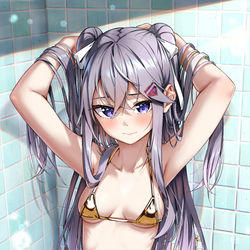 This is a pixiv picture whose title is えっちな水着を着てくれる子.