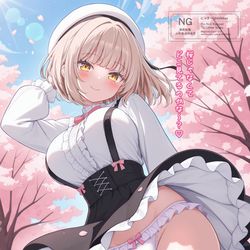 This is a pixiv picture whose title is お花見ショートカットちゃん.