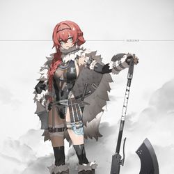 This is a pixiv picture whose title is BERSERKR.
