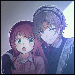 This is a pixiv picture whose title is 番犬.