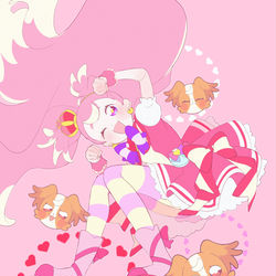 This is a pixiv picture whose title is 🐶🩷✨.