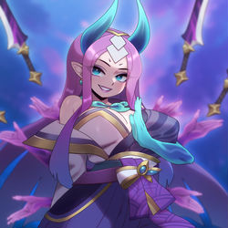 This is a pixiv picture whose title is Spirit Blossom Irelia🌸.