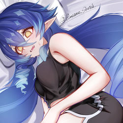 This is a pixiv picture whose title is 足が棒みたい…はぁ、昨日の夜、また夢遊してたんだろうな。.