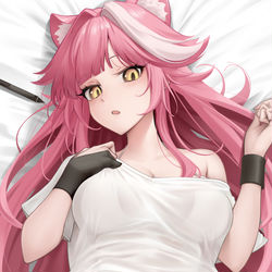 This is a pixiv picture whose title is More Kitty beeg cat :D.