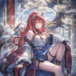 This is a pixiv picture whose title is ☁️.