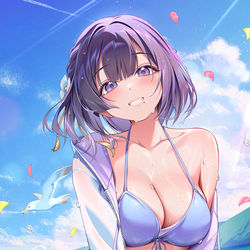 This is a pixiv picture whose title is 秦谷美鈴.