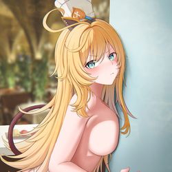 This is a pixiv picture whose title is 爱可菲.