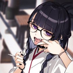 This is a pixiv picture whose title is 病んデレ巫女さん.