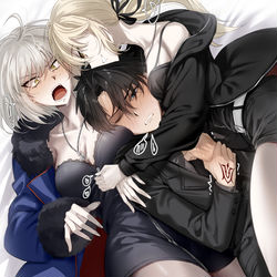 This is a pixiv picture whose title is オルぐだ邪ン.