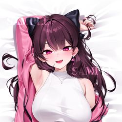 This is a pixiv picture whose title is Dakimakura CM.