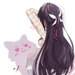 This is a pixiv picture whose title is 「た、誕生日、、おめでとう、、///」.