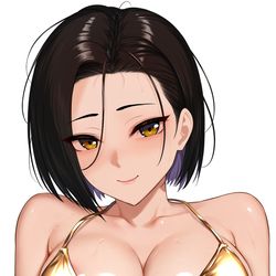 This is a pixiv picture whose title is まだ間に合う金ビキニ矢式さん.