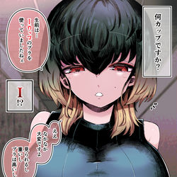 This is a pixiv picture whose title is 廃墟にいた幽霊お姉さんに聞いてみた.