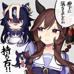 This is a pixiv picture whose title is ジェンティルドンナとヴィルシーナ.
