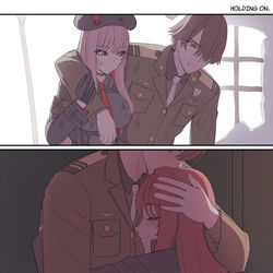 This is a pixiv picture whose title is Holding on.