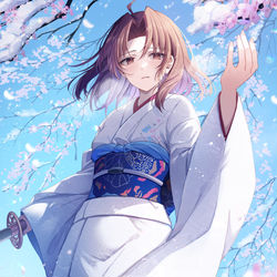 This is a pixiv picture whose title is 両儀式.