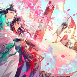 This is a pixiv picture whose title is 『人渣反派自救系統』の日本語版第3弾書影担当しました.