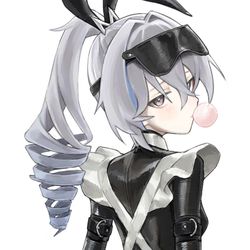 This is a pixiv picture whose title is silver wolf.