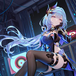 This is a pixiv picture whose title is 静坐.