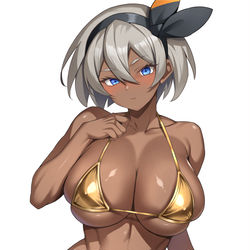This is a pixiv picture whose title is サイトウ金ビキニ.