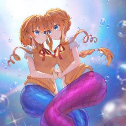 This is a pixiv picture whose title is 八舞マーメード.