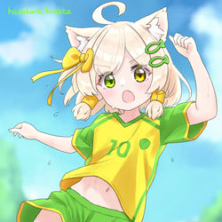This is a pixiv picture whose title is サッカー少年かやちゃん！.